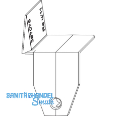 MACO MM Spaltabdeckung 13V, links unten, silber (357093)