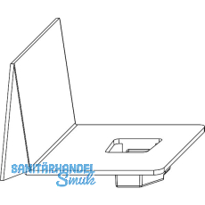 MACO MM Spaltabdeckung 13V, rechts oben, silber (357090)