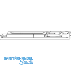 MACO Schlie�teil Standard f�r Kantenverschluss PVC 12/20-13, REHAU, silber