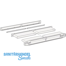 SIEGENIA Kanal-Set f�r Fensterl�fter Aeromat midi HY, Kunststoff wei� RAL9016