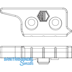 MACO MM Hebeteil 12L, Eurofalz 20mm, 9V, mit Positionszapfen 8x4, rechts, silber MACO MM Hebeteil 12L, Eurofalz 20mm, 9V, mit Positionszapfen 8x4, rechts, silber