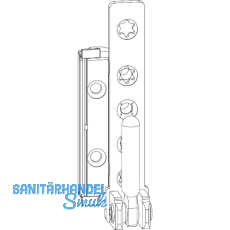 MACO Ecklager DT160, 12/20 mm, links, 160 kg, silber (227479)