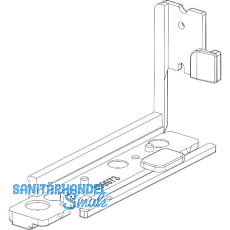 MACO Unterlage POWER f�r Bodenschwelle VEKA, rechts, grau RAL9022