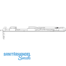 MACO MM Kantriegel unten MM-KS, Eurofalz FT 24 mm, 13V, L=170 mm, silber