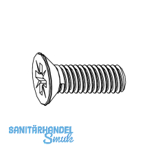 MACO Senkschraube f�r Achsstiftsicherung M4 x 12 mm Pozidrive Tricoat-Evo