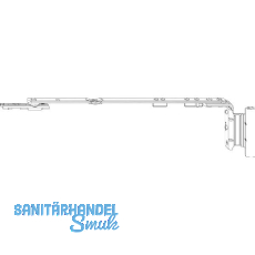 ROTO NX Axerarm P TiltFirst 12/20-13 Gr. 250 FFB 411-600 mm silber links