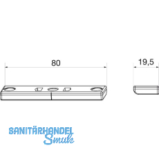 MACO Schlie�teil �ffnungsbegrenzung, 12L, Eurofalz 20-24 mm, silber (207432)