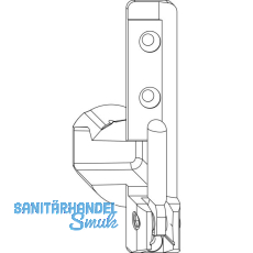 MACO Ecklager TO, 4/18 mm, rechts, 130 kg, silber (55237)