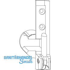 MACO Ecklager TO, 12/20 mm, links, 130 kg, silber (54723)