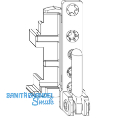 MACO Ecklager DT130 12/20 mm 130 kg silber links (54727)