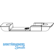 MACO Schlie�teil, Falzluft 4 mm, Versatz 9 mm, universal, silber (30545)