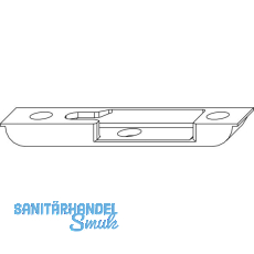 MACO Schlie�teil iS, Falzluft 4 mm, Versatz 9 mm, links, silber (96566)