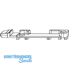 MACO Kippschlie�teil senkrecht Euronut 7/8/4, Falzluft 12 mm, silber, links
