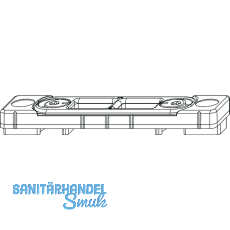 MACO Riegelschlie�teil Euronut 6/8/4, 2 Schlitze, 12L, + 1mm Anpr., silber