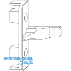 MACO Anpressverschluss Fl�gelteil 9V/13V f�r Beschlagsnut (94089)