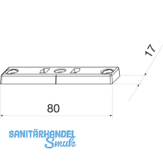 MACO Schlie�teil �ffnungsbegrenzung, 12L, Eurofalz 18 mm, H=6,5 mm, silber