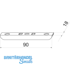 MACO Schlie�teil �ffnungsbegrenzung, 4L, 9V, silber (55988)
