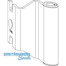 MACO Bandwinkel DTuni 4/18-13 u. 12/18-13 mm 160 kg wei� (207898)