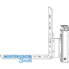 MACO Falzecklagerband DT130 mit �V 12/18-13 mm wei� links (207947)