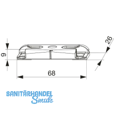 MACO Schlie�teil iS PVC 12/20-13, TROCAL Innonova 2000, silber (362175)