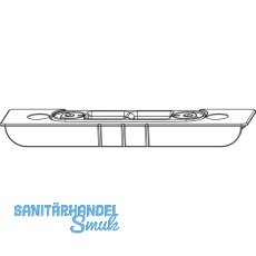MACO Riegelschließteil mit 2 Schlitze, Falzluft 4 mm, Versatz 13 mm (209338) MACO Riegelschließteil mit 2 Schlitze, Falzluft 4 mm, Versatz 13 mm (209338)