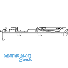 MACO MM Kantriegel unten rechts MM-KS, f�r Beschlagsnut, silber (214445)