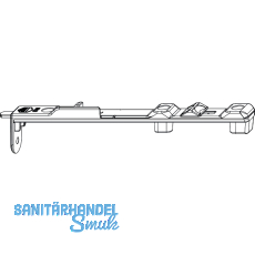 MACO MM Kantriegel oben links MM-KS, f�r Beschlagsnut, L=165 mm, silber (214337)