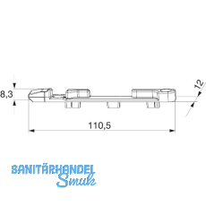 MACO Kippschließteil PVC 12/20-13, ALUPLAST/REHAU/SCHÜCO, rechts, silber MACO Kippschließteil PVC 12/20-13, ALUPLAST/REHAU/SCHÜCO, rechts, silber