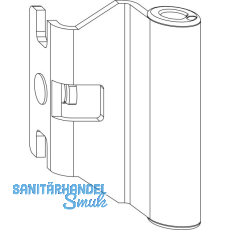 MACO Bandwinkel DTuni 4/18- 9 u. 12/18- 9 mm 160 kg wei� (207897)