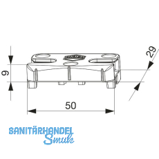 MACO Schließteil iS PVC 12/20-13, ALUPLAST/DIMEX/SCHÜCO, silber (96674) MACO Schließteil iS PVC 12/20-13, ALUPLAST/DIMEX/SCHÜCO, silber (96674)