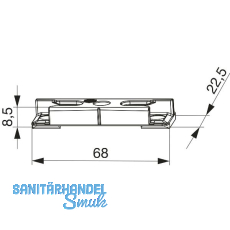 MACO Schlie�teil iS PVC 12/20- 9, TROCAL/DELTAPLAST, silber (96573)