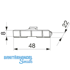 MACO Schlie�teil Standard PVC 12/20- 9 TROCAL 900 silber (34807)