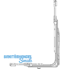 MACO MM Eckumlenkung SFG variabel 1250 mm 1iS mit Spreizhebel silber (202475) MACO MM Eckumlenkung SFG variabel 1250 mm 1iS mit Spreizhebel silber (202475)