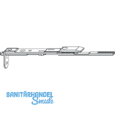 MACO MM Endverschluss Stulpfl�gelgetriebe Euronut oben mit Stangenausschluss