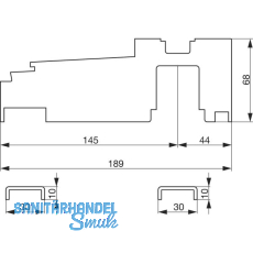 GU Thermostep 204 Bodenschwellen Verbinder-Set