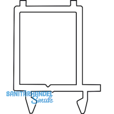 GU Thermostep 204 Abstandsprofil, L=3300 mm, Aluminium silber eloxiert