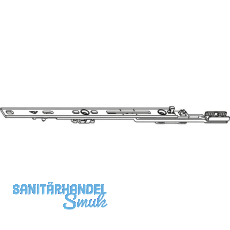 ROTO NT/NX Mittelverschluss mehrteilig ohne Zapfen L=400 mm silber kuppelbar