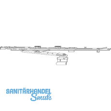 ROTO NT/NX Rundbogen-Axerarmgarnitur K/P 12/20-13 1V silber rechts
