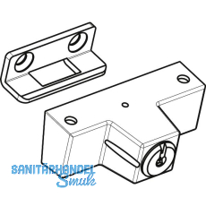 ROTO Drehsperre Zylinder aufschraubbar ohne Schl�ssel silber