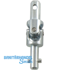 HAUTAU FL190 Kreuzgelenk 8/10, Kurbelstange/Kurbelstange, Stahl verzinkt