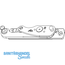 ROTO NT/NX Ecklager Designo 3-fl�gelig Holz Falztiefe 24/30 mm 13V silber rechts