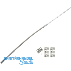 HAUTAU FL190 Flexibles Gest�nge mit Zubeh�r Rund/Flachbogen L=1250 mm grau