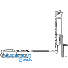 MACO Falzecklagerband POWER Versatz 13 mm 150 kg Tricoat-Evo links (232982)