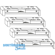 ROTO Patio Alversa Spaltl�ftungsschlie�st�ck-Set PVC PLUS Plan/PLUS Tec links