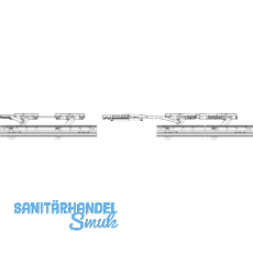 ROTO Patio Alversa Grundkarton Tandemlaufwagen Parallelschiebe 200 kg links