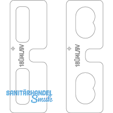 MACO Fr�seinlage f�r Eck-/Scherenlager DT Falzluft 4 mm �berschlag 18 mm 9V
