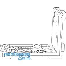 MACO MM Bohrlehre f�r Eck- und Scherenlager POWER Falztiefe 24 mm rechts