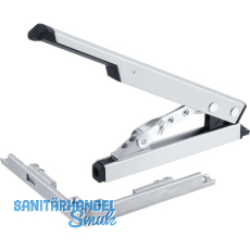 GEZE OL90N/OL95 Handhebel mit Eckumlenkung, Hub 54 mm, Alu silber eloxiert