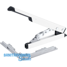 GEZE OL90N/OL95 Handhebel mit Eckumlenkung, Hub 54 mm, Alu wei� RAL 9016