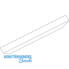 GEZE OL90N/OL95 Abdeckprofil auf Gehrung, L=3000 mm, Alu silber eloxiert